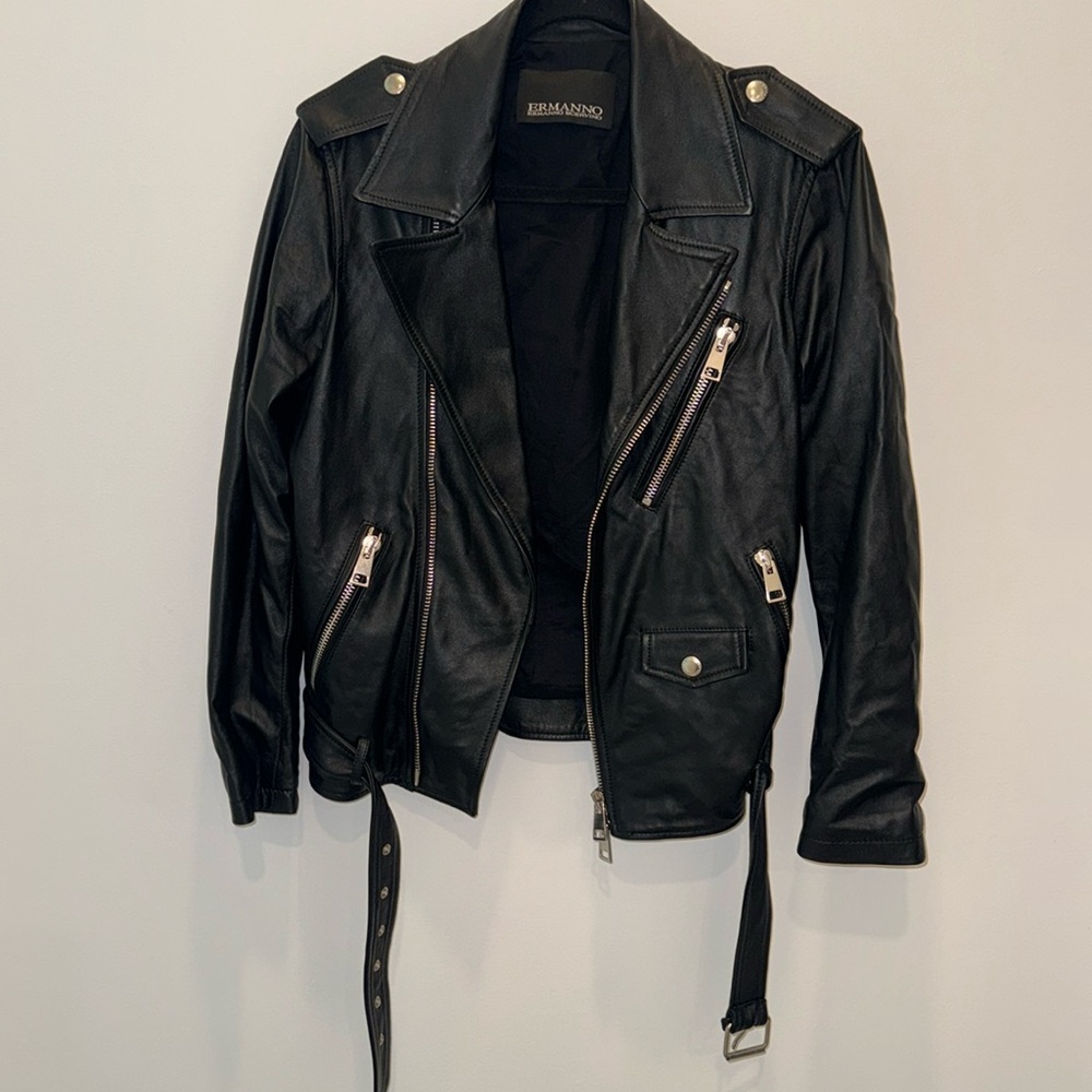 Ermanno Scervino Biker leather jacket 🔥